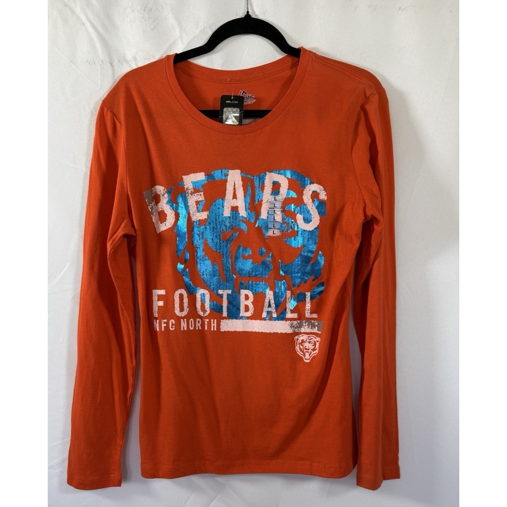 NFL team apparel womans‎ t-shirt Size L chicago Bears New with Tags